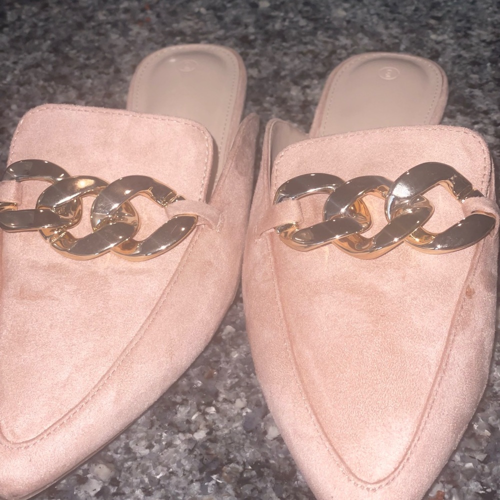 Blush Pink Mules